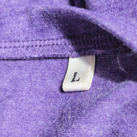 Unbranded Purple Women's Tunic Top with Button Detail Sz L - Picture 3 of 3
